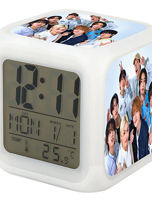 Reloj Despertador Led Stray Kids Kpop Música Grafimax