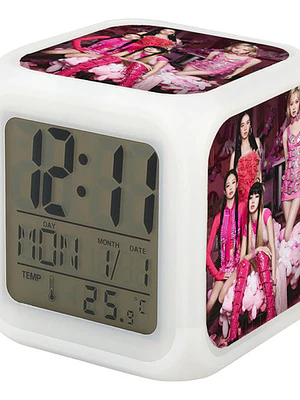 Reloj Despertador Led Blackpink Kpop Escritorio Grafimax