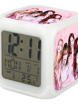 Reloj Despertador Led Blackpink Grupo Kpop Grafimax