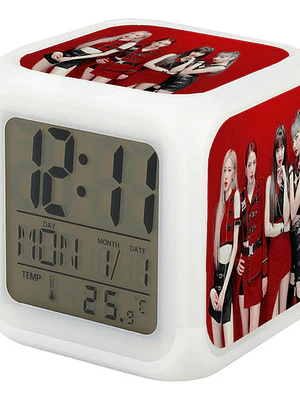 Reloj Despertador Led Blackpink Grupo Coreano Kpop Grafimax