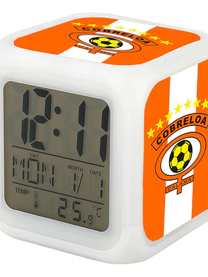 Reloj Despertador Led Cobreloa Deportes Escritorio Grafimax