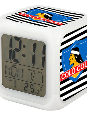 Reloj Despertador Led Colo Colo Deportes Escritorio Grafimax