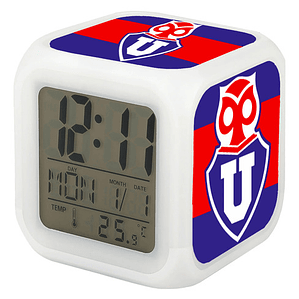Reloj Despertador Led Universidad De Chile Deportes Grafimax