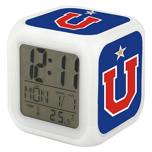 Reloj Despertador Led U De Chile Logo Deportes Grafimax
