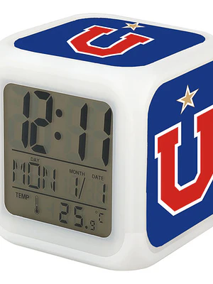 Reloj Despertador Led U De Chile Logo Deportes Grafimax