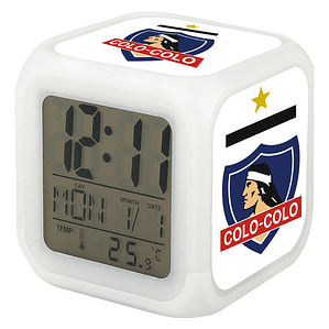Reloj Despertador Led Colo Colo Logo Deportes Grafimax