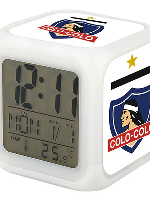 Reloj Despertador Led Colo Colo Logo Deportes Grafimax