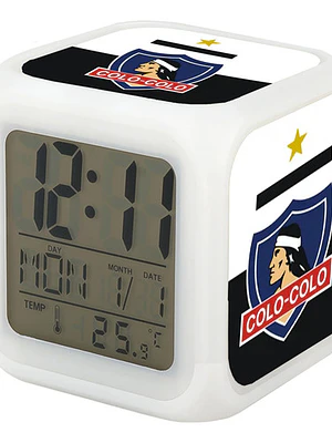 Reloj Despertador Led Colo Colo Escudo Deportes Grafimax