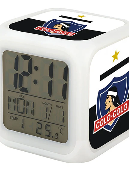 Reloj Despertador Led Colo Colo Escudo Deportes Grafimax 1