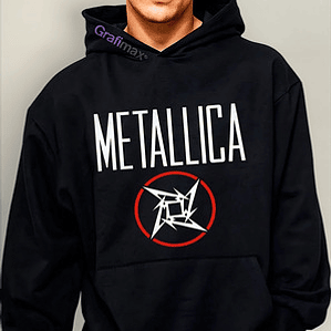 Polerón Metallica Logo Banda Metal Algodón Grafimax