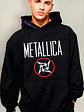 Polerón Metallica Logo Banda Metal Algodón Grafimax - Miniatura 1
