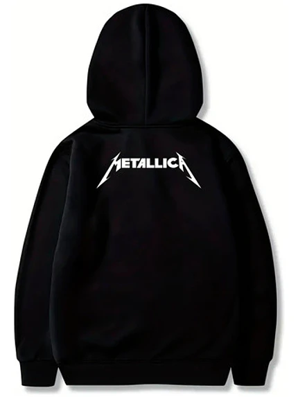Polerón Metallica Logo Banda Metal Algodón Grafimax 2