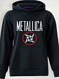 Polerón Mujer Metallica Logo Banda Metal Algodón Grafimax - Miniatura 1
