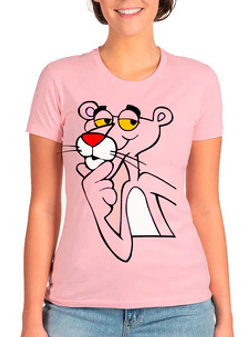 Polera Mujer Pantera Rosa Ajustada Grafimax 5