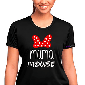Polera Mamá Minnie Regalo Mujer Algodón Premium Grafimax