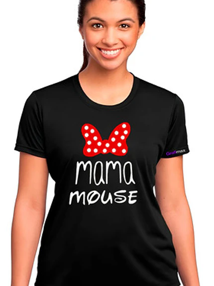 Polera Mamá Minnie Regalo Mujer Algodón Premium Grafimax 1