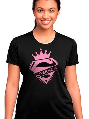 Polera Mamá Super Mom Regalo Mujer Algodón Premium Grafimax
