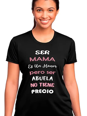 Polera Mamá Abuela Honor Regalo Algodón Premium Grafimax