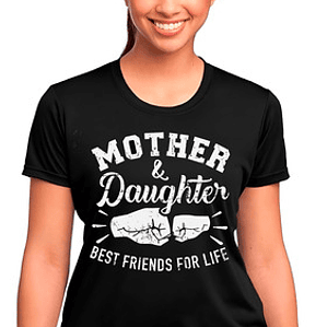 Polera Mamá E Hija Regalo Mujer Algodón Premium Grafimax