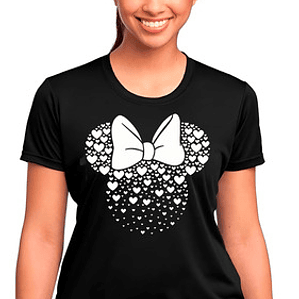 Polera Minnie Regalo Mujer Mamá Algodón Premium Grafimax