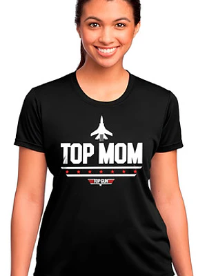 Polera Top Mom Top Gun Regalo Mamá Algodón Premium Grafimax