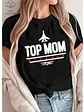 Polera Top Mom Top Gun Regalo Mamá Algodón Premium Grafimax - Miniatura 2