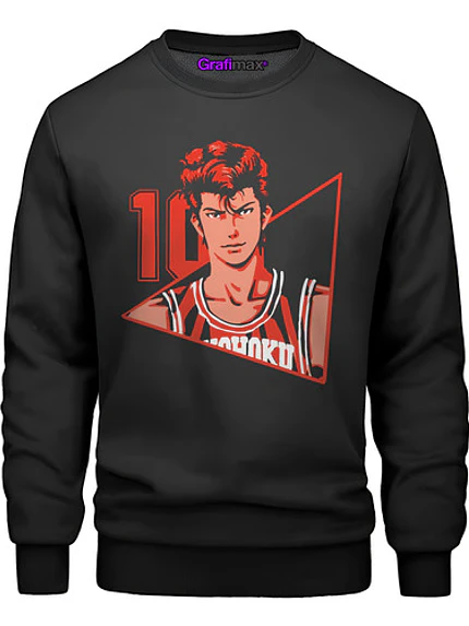 Polerón Polo Hanamichi 10 Slam Dunk Sakuragi Anime Grafimax 1