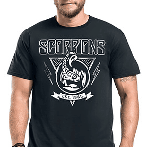 Polera Scorpions Hard Rock Banda Hombre Algodón Grafimax