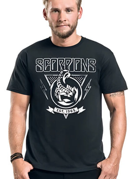 Polera Scorpions Hard Rock Banda Hombre Algodón Grafimax 1