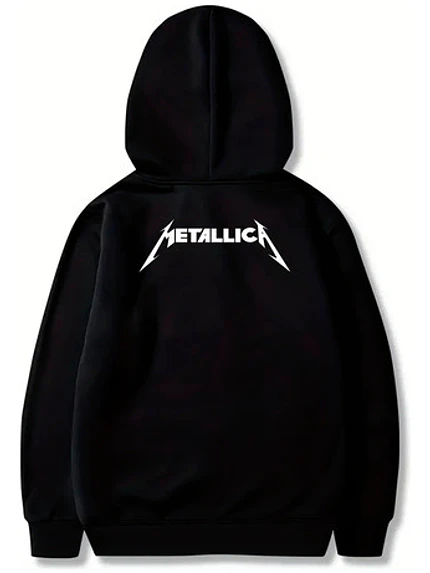 Polerón Metallica Wings Banda Metal Algodón Grafimax 2