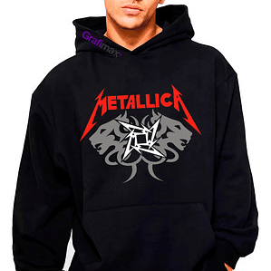 Polerón Metallica León Banda Metal Algodón Grafimax