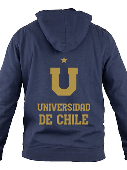 Polerón Capucha Universidad De Chile Deportes Doble Estampado Gfmx 2