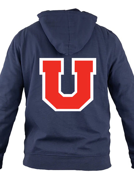 Polerón Capucha Universidad De Chile Bulla Doble Estampado Gfmx 2