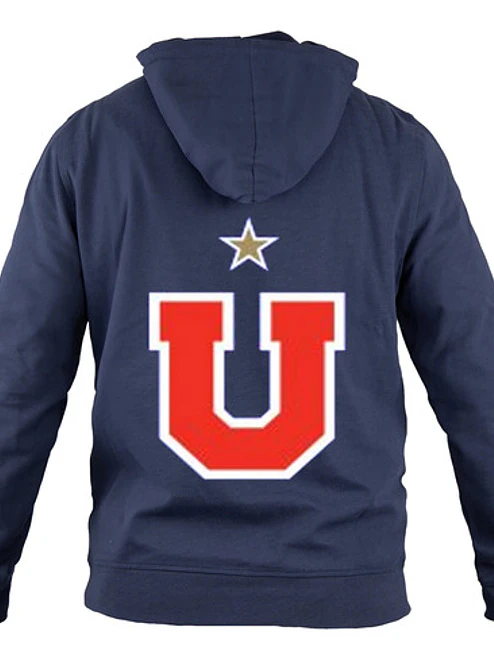 Polerón Capucha Universidad De Chile Los De Abajo Doble Estampado Gfmx 2