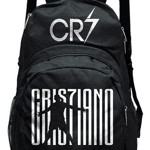 Mochila Cr7 Cristiano Deportiva Negra Grafimax
