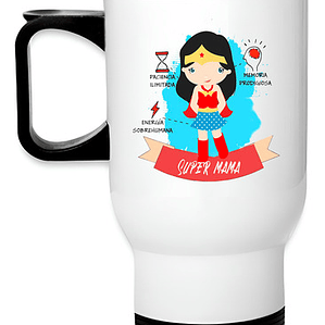 Mug Térmico Super Mamá Regalo Termo Día Madre Grafimax