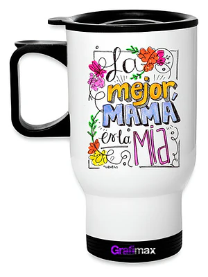 Mug Térmico La Mejor Mamá Regalo Termo Día Madre Grafimax