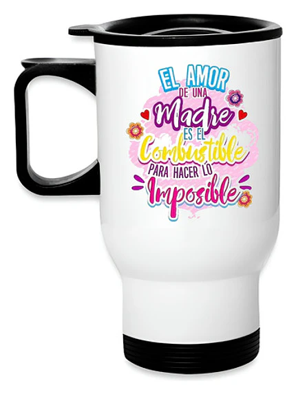 Mug Térmico Amor Mamá Regalo Termo Día Madre Grafimax 1