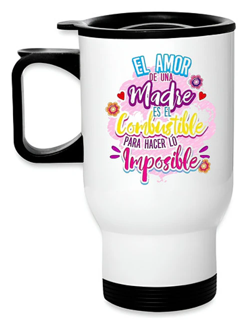 Mug Térmico Amor Mamá Regalo Termo Día Madre Grafimax 1