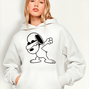 Polerón Snoopy Oversize Dub Mujer Premium Grafimax