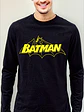 Polera Manga Larga Batman Retro Superhéroes Grafimax - Miniatura 1