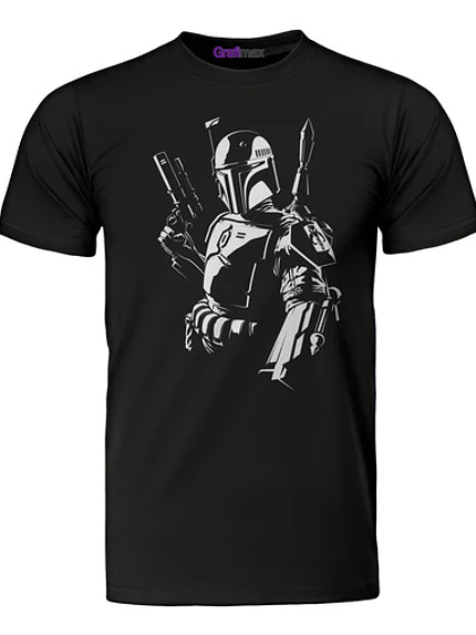 Polera Star Wars Boba Fett Pelicula Hombre Algodón Grafimax 1