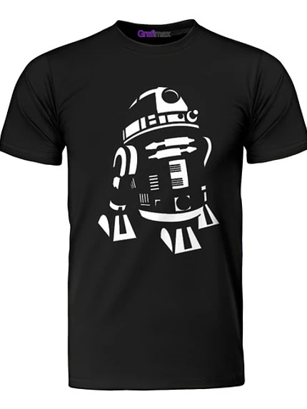 Polera R2-D2 Artu Pelicula Hombre Star Wars Algodón Grafimax 1