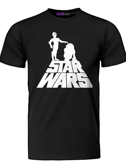 Polera C-3Po Artu Película Hombre Star Wars Algodón Grafimax 1