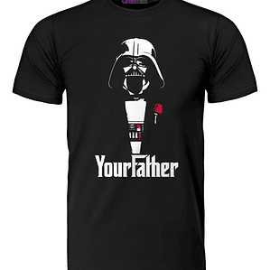 Polera Your Father Película Hombre Star Wars Grafimax