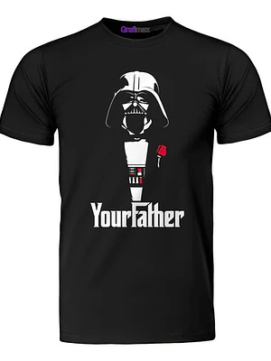 Polera Your Father Película Hombre Star Wars Grafimax