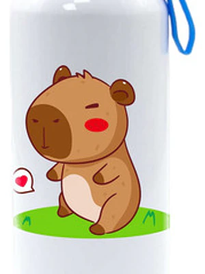 Botella Agua Capibara Corazón 750 Ml Grafimax