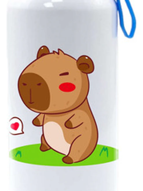 Botella Agua Capibara Corazón 750 Ml Grafimax 1