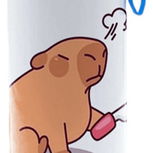 Botella Agua Capibara Carpincho Enojado 750 Ml Grafimax