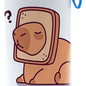 Botella Agua Capibara Carpincho Pan 750 Ml Grafimax